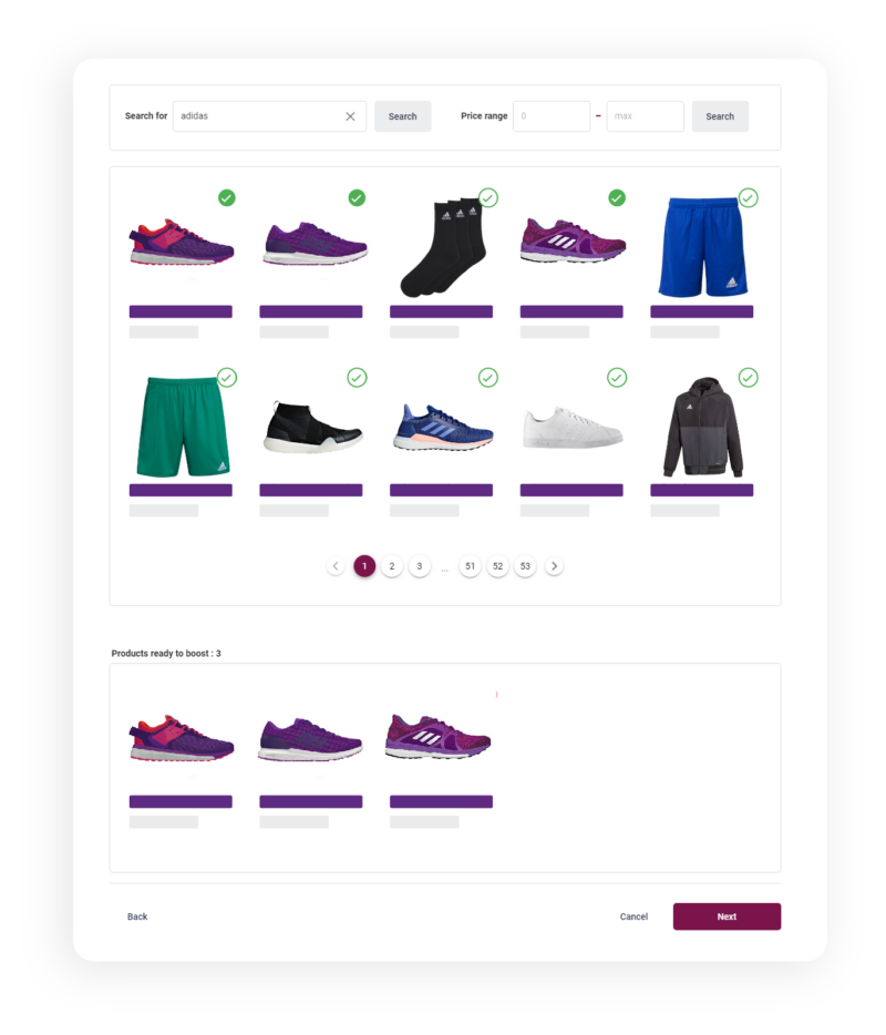 Merchandising-Center-Step-by-Step-Product-Search Raptor Merchandising - Product selection
