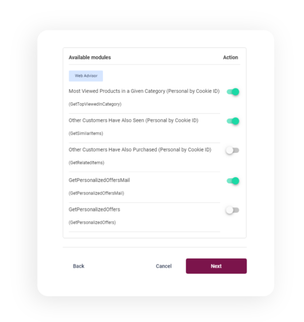 Merchandising-Step-by-Step-Select-Modules Select modules - Raptor Merchandising