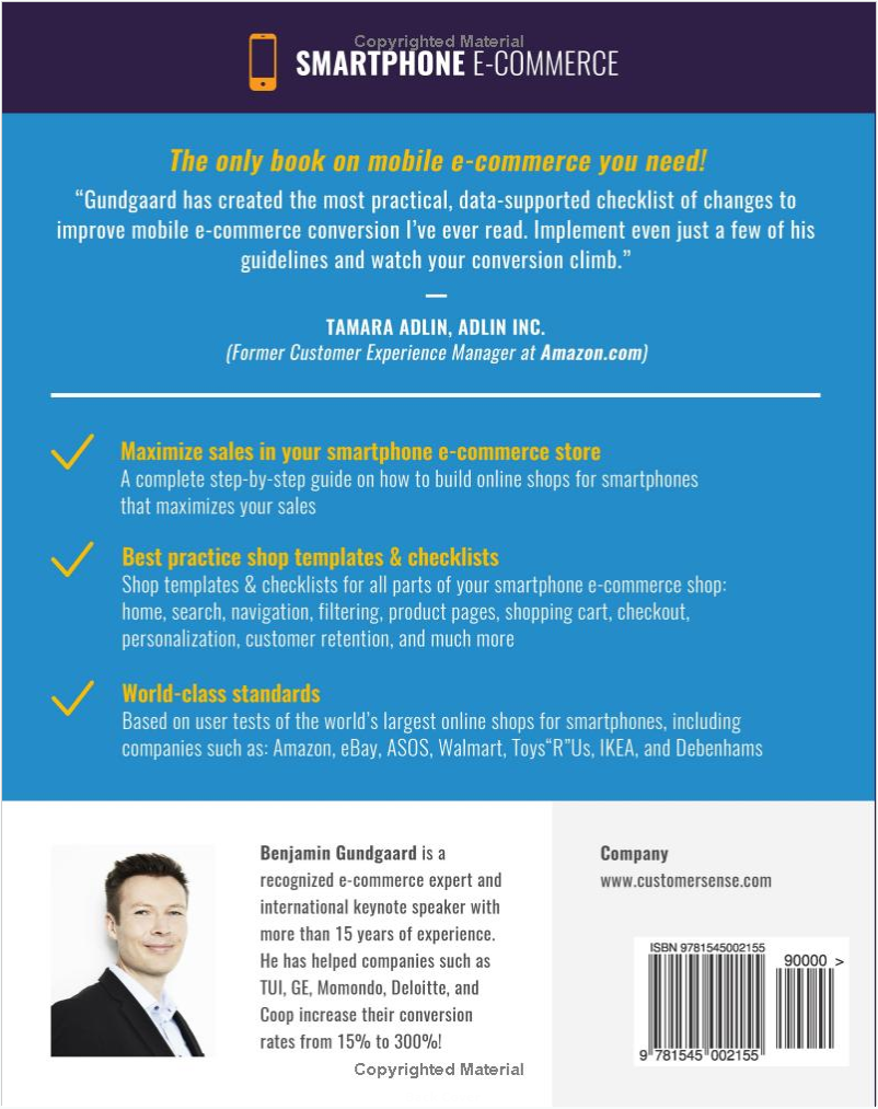 Smartphone ecommerce - book review - back