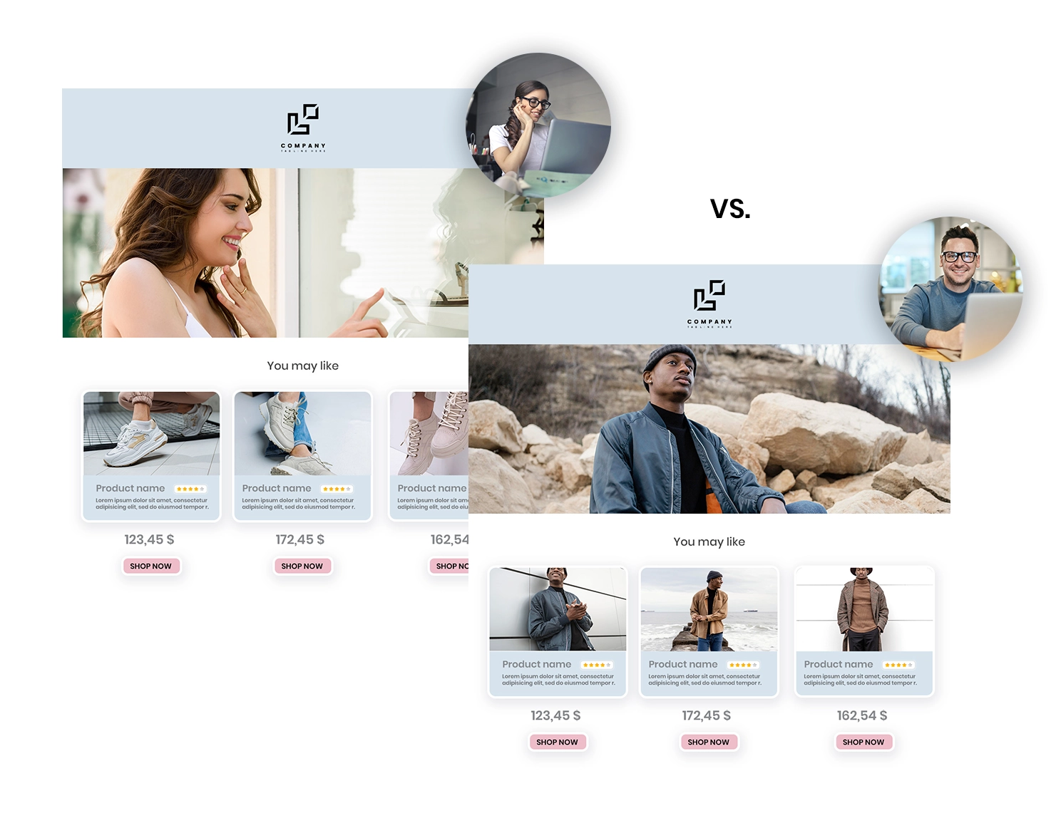 email-mockups-product-recommendations